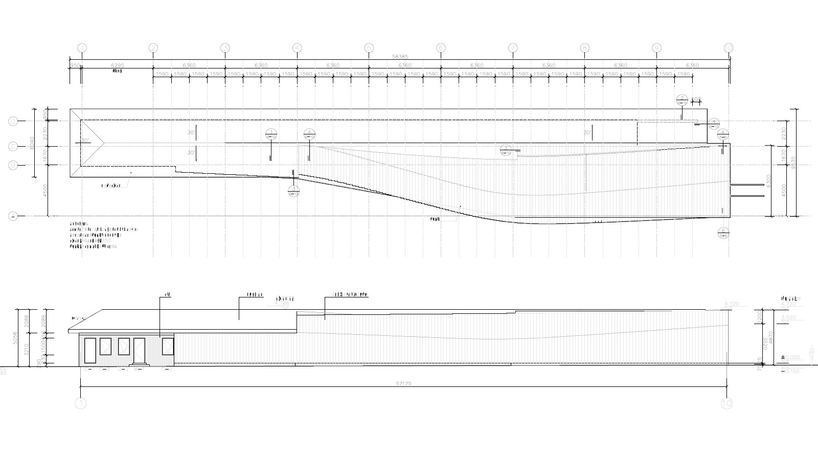 Drawings-roof and front elevation