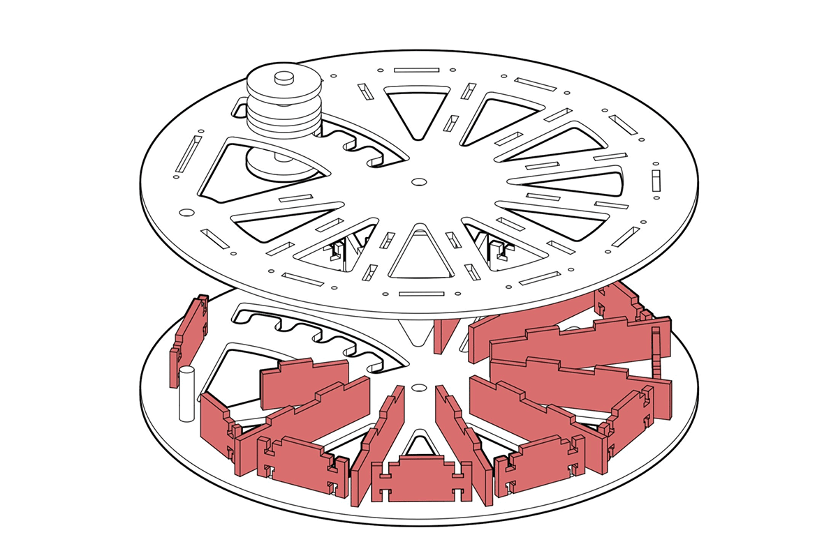 Detail of the driving wheel design