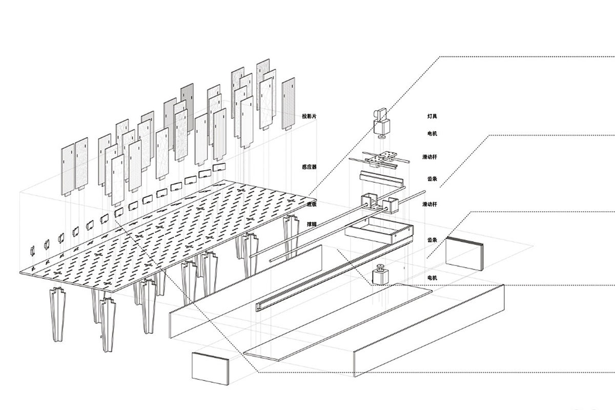 Explosive drawing of the device