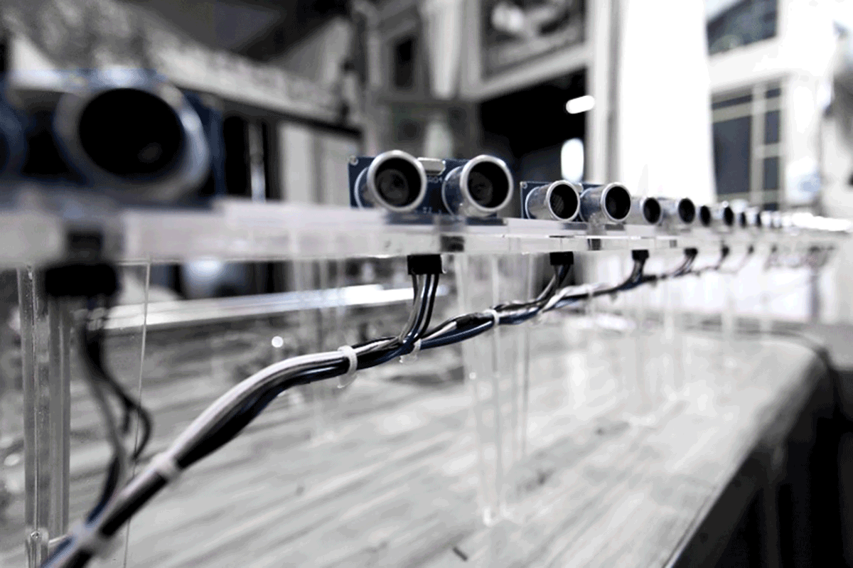 Array of ultra-sonic sensors