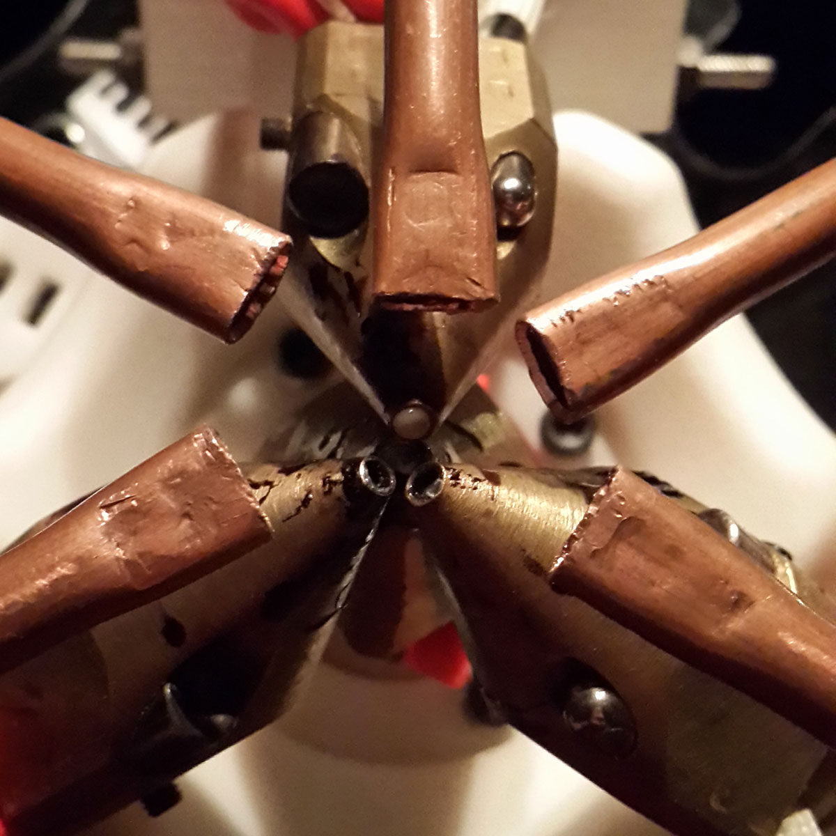 Center alignment of 4 nozzles