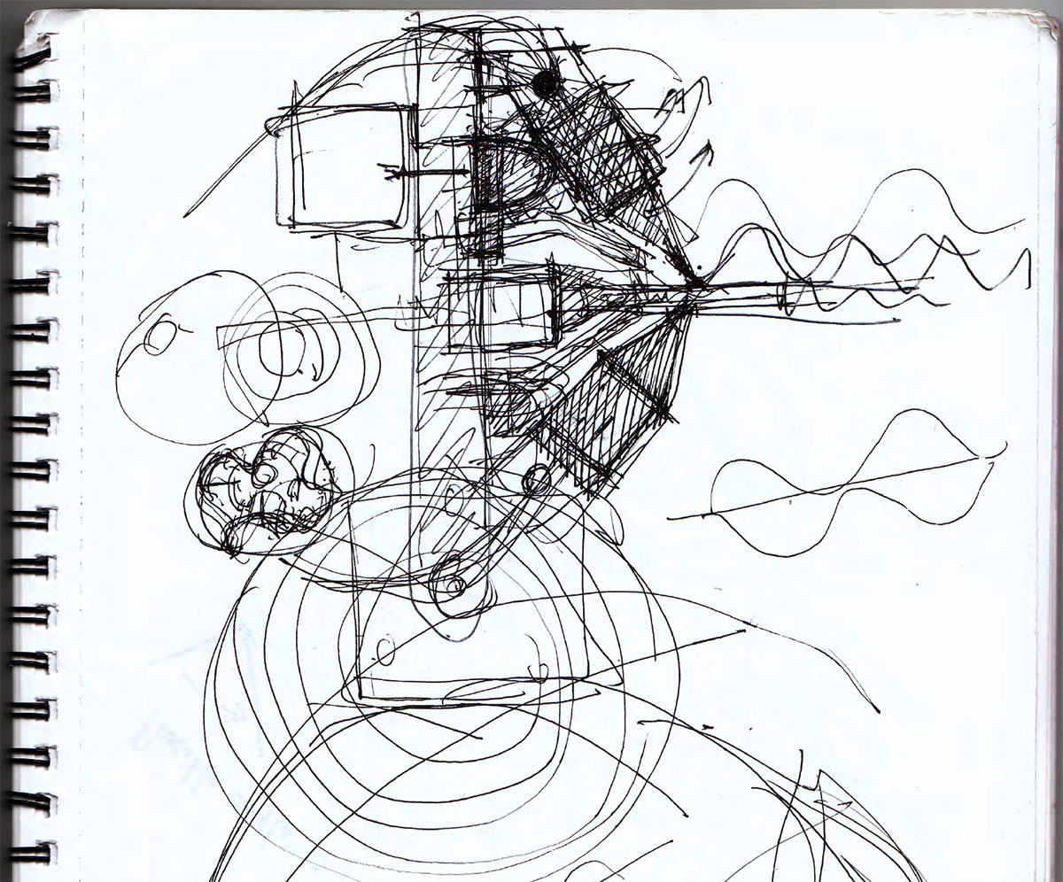 Sketch of the robot end-efftor design
