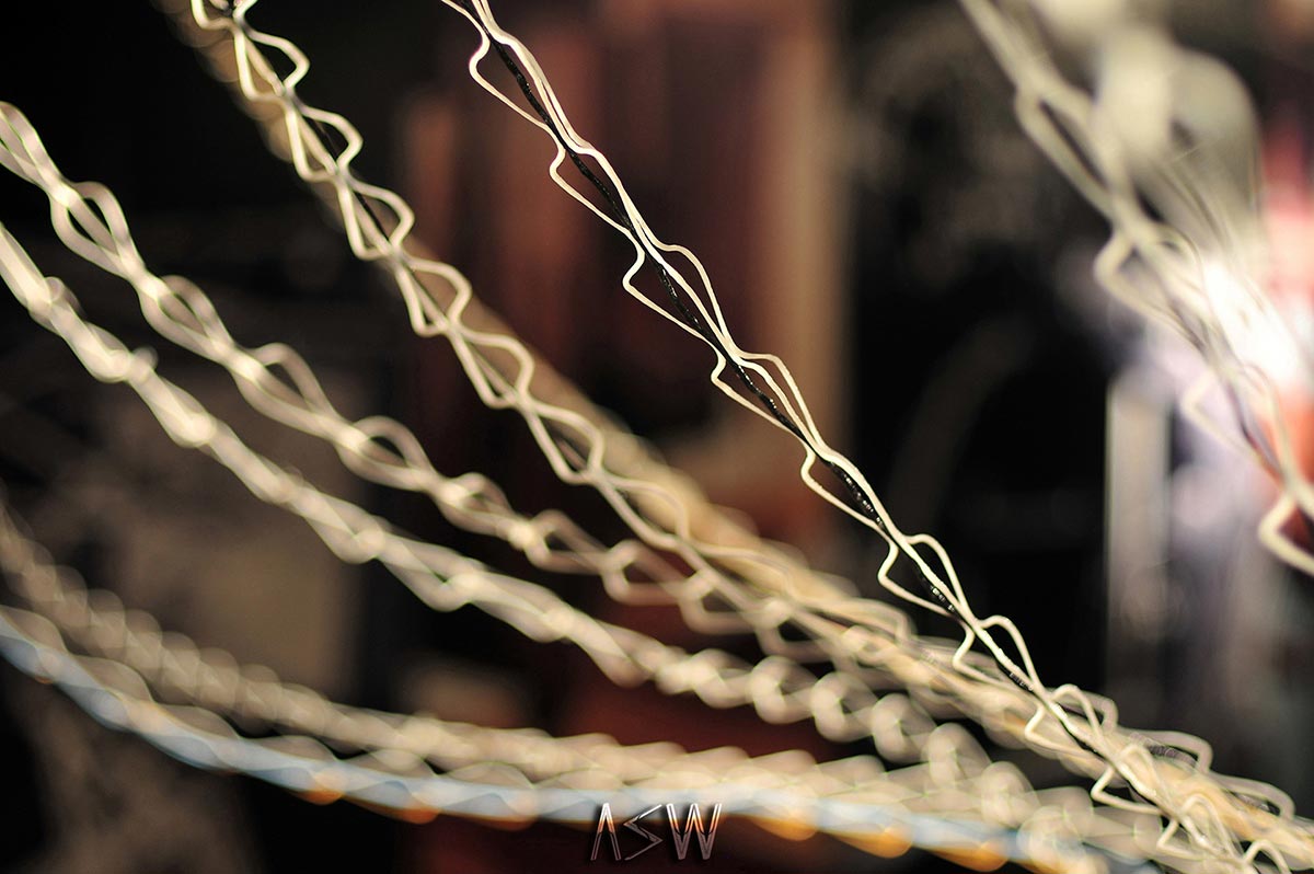 Detail of the 3D printed "silk"