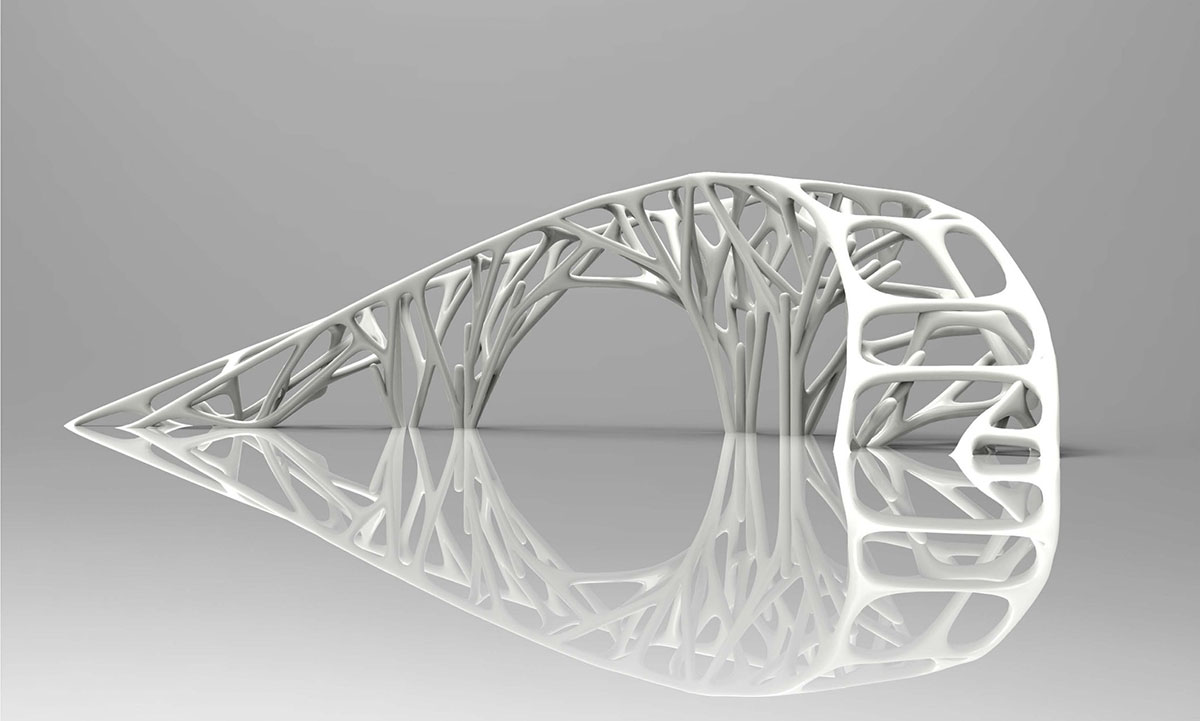 Rendering for the concept of Wood Bridge