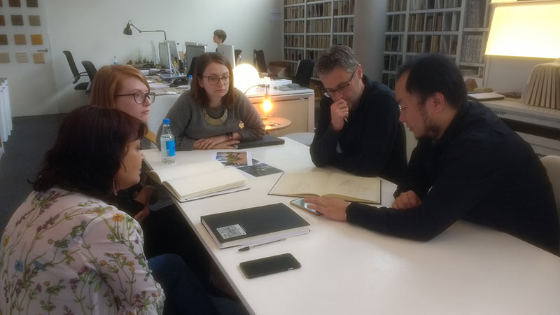 Project meeting with partner Jonathan Bell