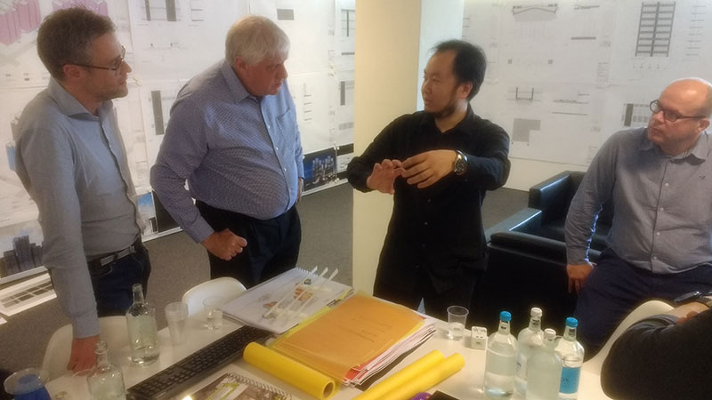 Project meeting with executive partner David Nelson
