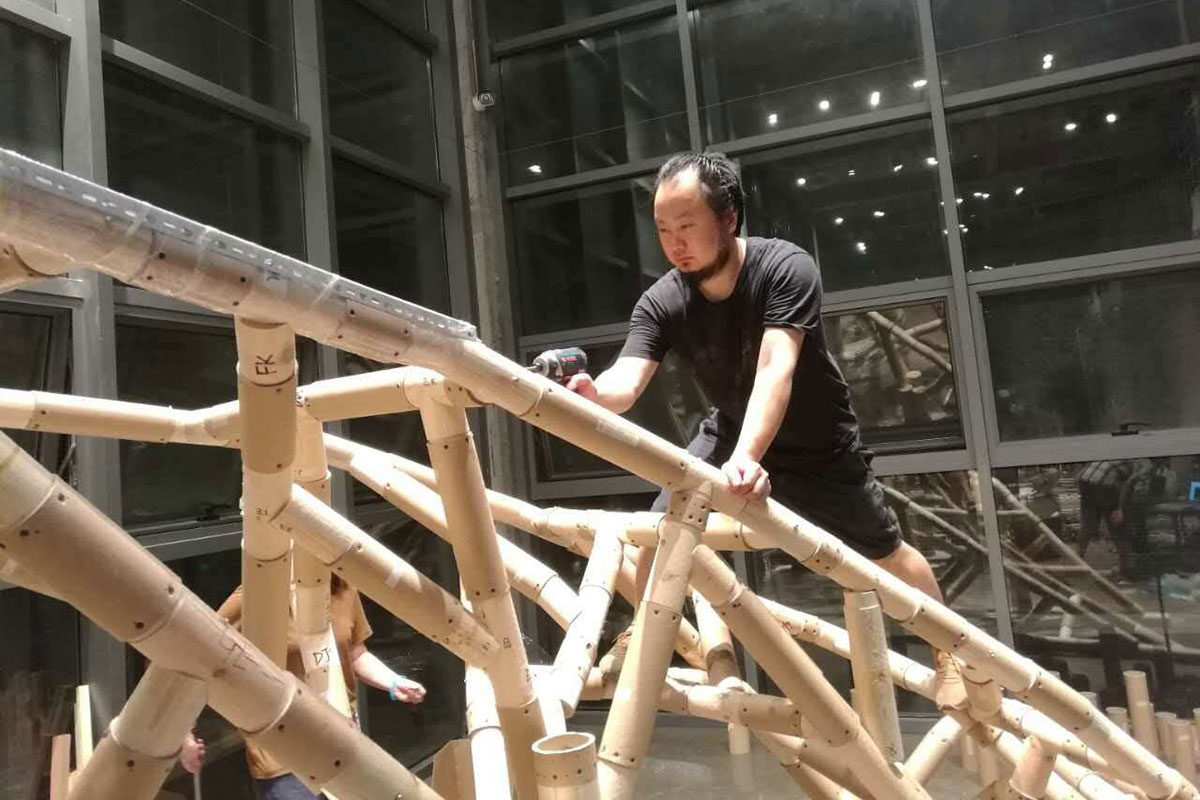 Dr. Yu Lei led the installation